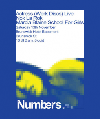 Fri 13th Nov 2004: Actress (Werk Discs) @ Basura Blanca / Brunswick Hotel, Glasgow