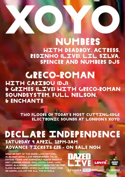 Numbers x Dazed Live w/ Deadboy, Actress, Redinho, Lil Silva, Spencer & Special Guest Numbers x Dazed Live w/ Deadboy, Actress, Redinho, Lil Silva, Spencer & Special Guest